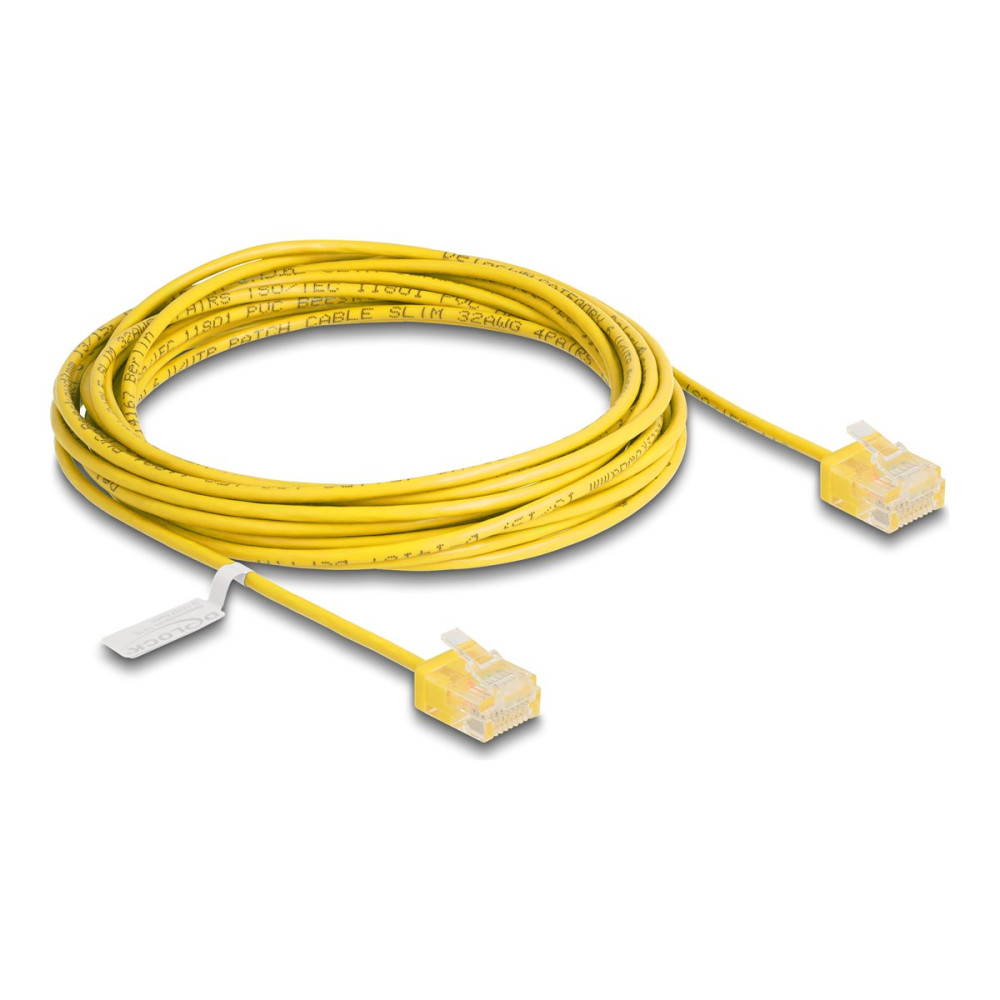 Produktbild för Delock patch-kabel - 5 m - gul
