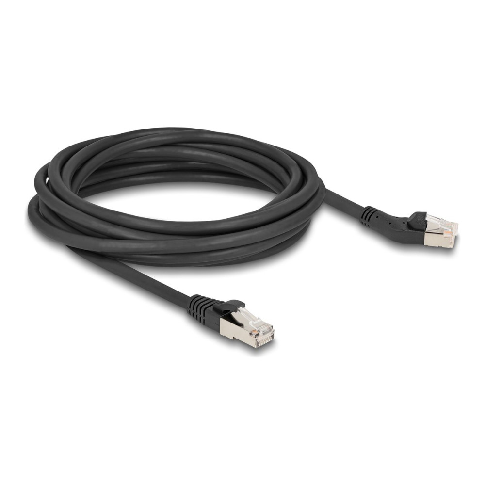 Produktbild för Delock patch-kabel - 5 m - svart
