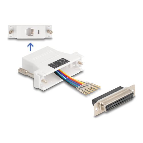 DeLOCK Delock Assembly Kit - seriell adapter - vit