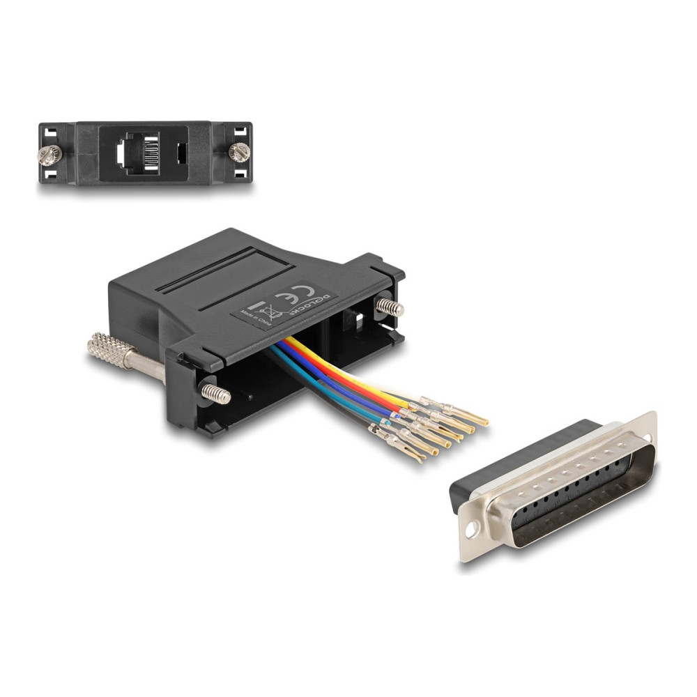 Produktbild för Delock Assembly Kit - seriell adapter - svart