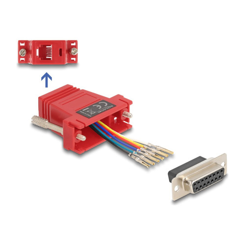 DeLOCK Delock Assembly Kit - seriell adapter - röd