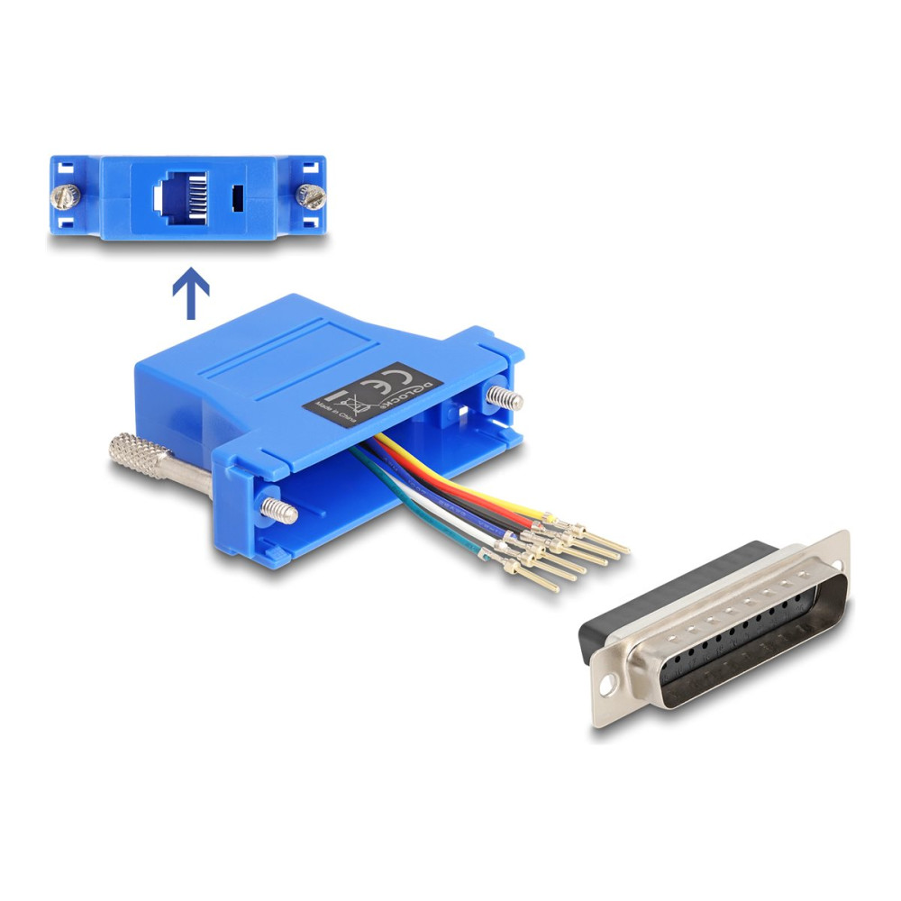 Produktbild för Delock Assembly Kit - seriell adapter - blå