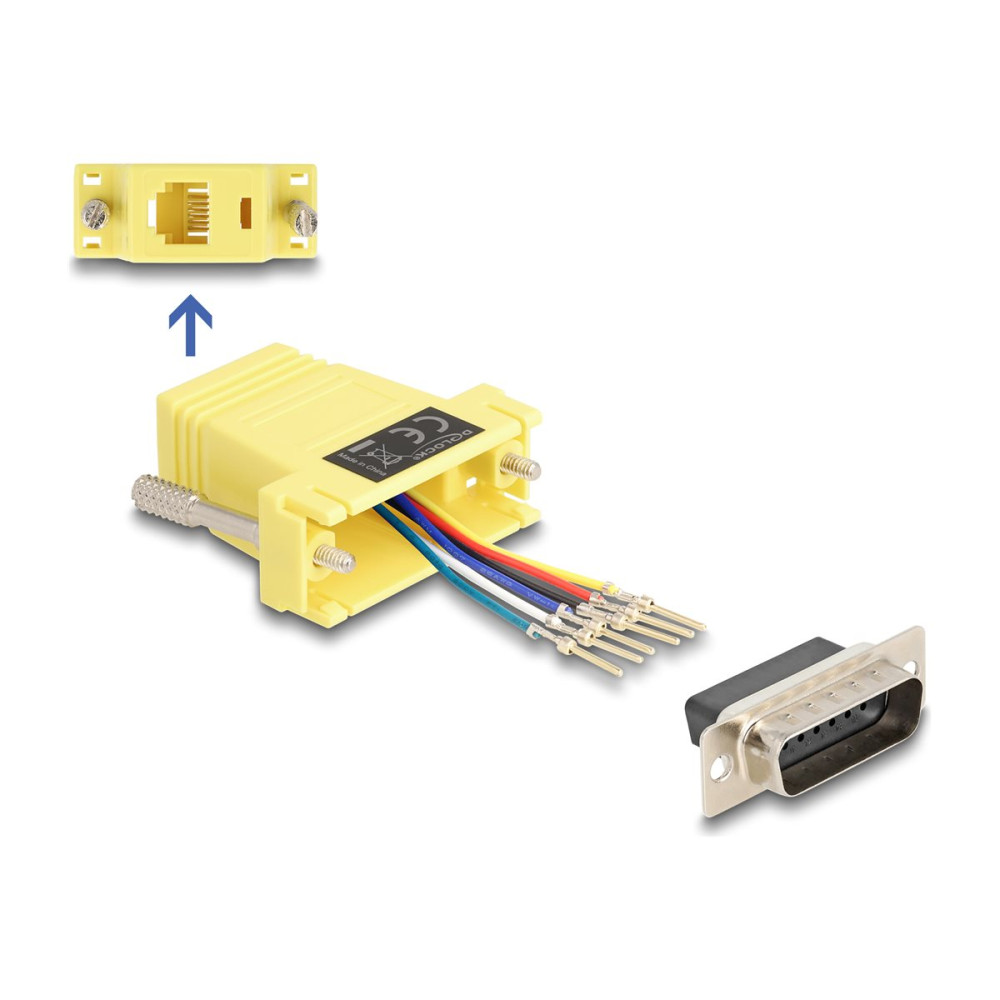 Produktbild för Delock Assembly Kit - seriell adapter - gul