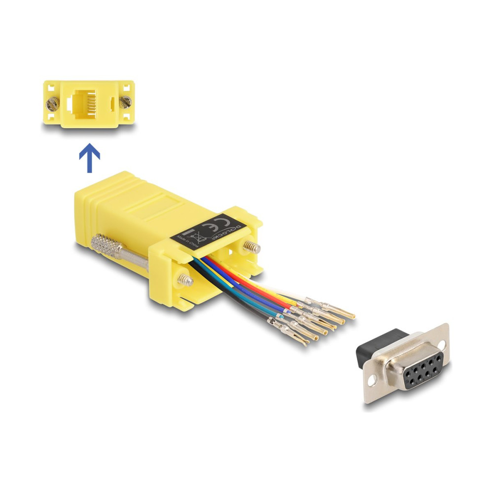 Produktbild för Delock seriell adapter - gul