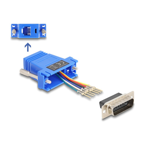 DeLOCK Delock Assembly Kit - seriell adapter - blå