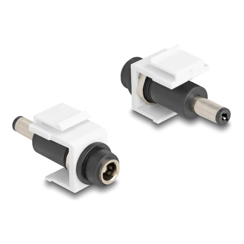 DeLOCK Delock - typväxlare för ström - Växelströmsjack 5,5 x 2,5 mm till Växelströmsjack 5,5 x 2,5 mm