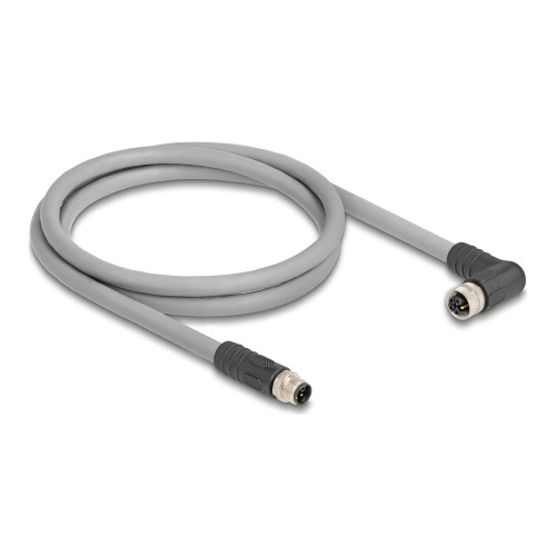 DeLOCK Delock - sensorkabel - 5-stifts M12 till 5-stifts M12 - 1 m