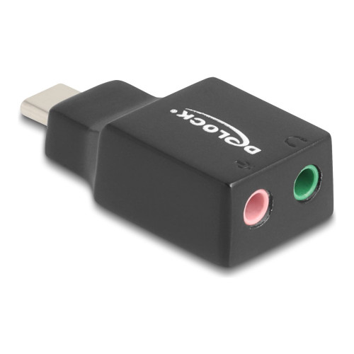 DeLOCK Delock USB-C till uttagsadapter för hörlurar