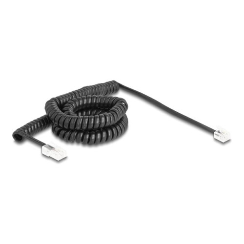 DeLOCK Delock telefonkabel - 5 m - svart