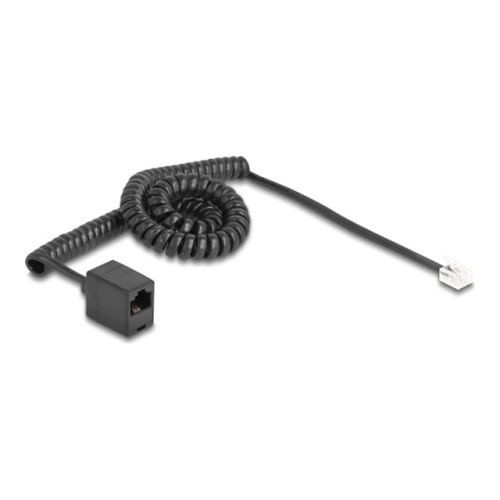 DeLOCK Delock telefonkabel - 3 m - svart