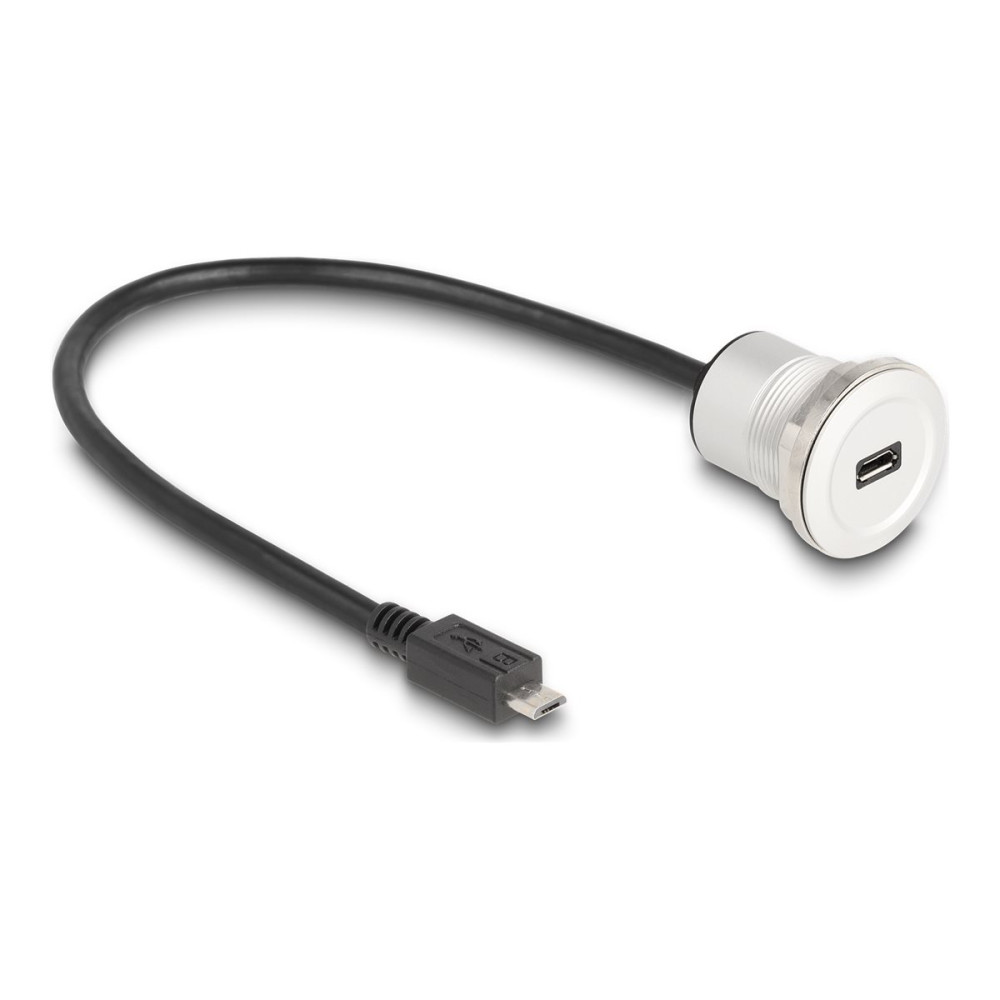 Produktbild för Delock - USB-förlängningskabel - mikro-USB typ B till mikro-USB typ B - 30 cm