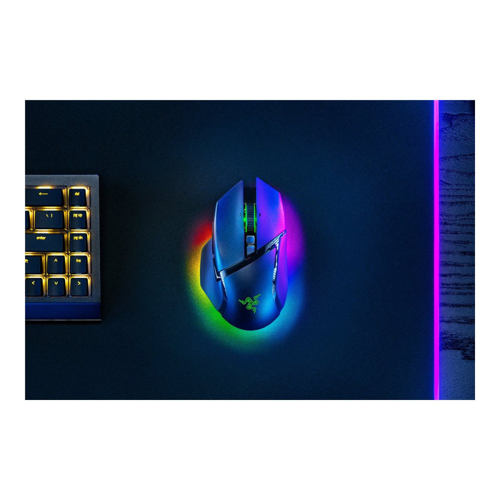 Produktbild för Razer Basilisk V3 pro 35K - mus - Bluetooth, USB-C, 2.4 GHz - svart