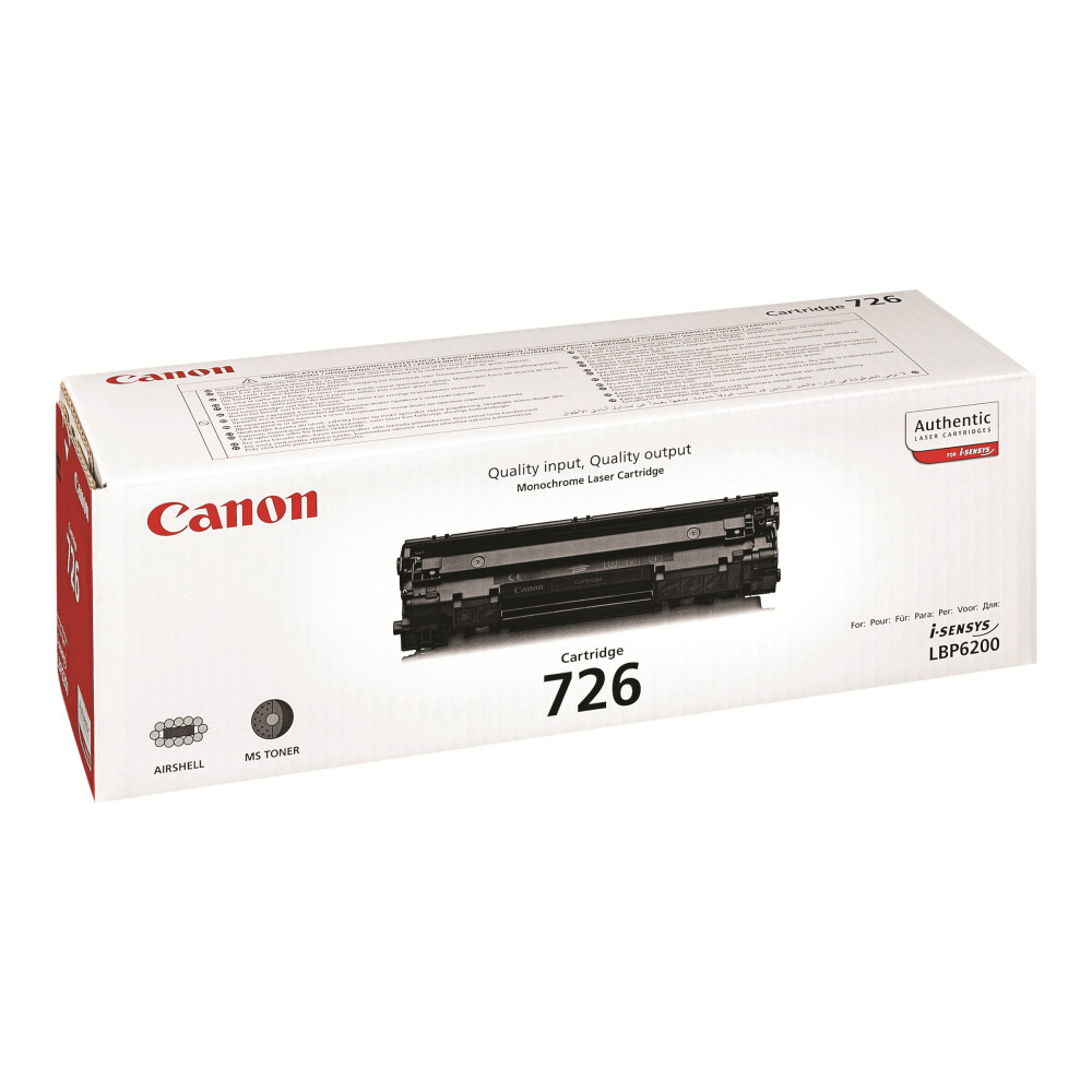 Produktbild för Canon CRG-726 - svart - original - tonerkassett
