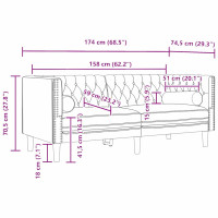 Produktbild för Vardagsrumsoffa 3 pcs Ljusgrå 194 x 74,5 x 70,5 cm Sammet
