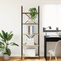 Produktbild för Hyllsystem Sonoma-ek 60 x 30 x 183 cm Konstruerat trä