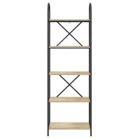 Produktbild för Hyllsystem Sonoma-ek 60 x 30 x 183 cm Konstruerat trä