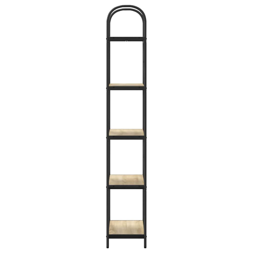 Produktbild för Hyllsystem Sonoma-ek 60 x 30 x 183 cm Konstruerat trä