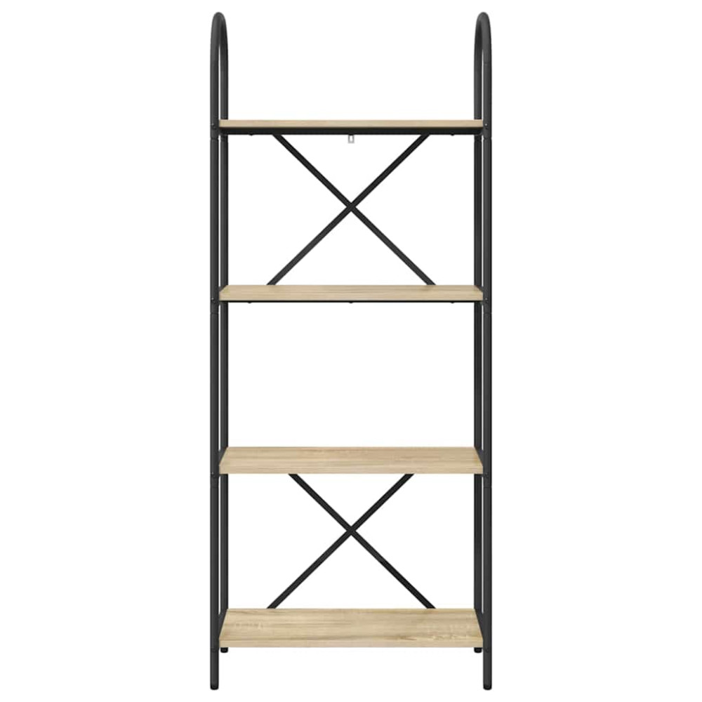Produktbild för Hyllsystem Sonoma-ek 60 x 30 x 146 cm Konstruerat trä