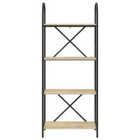 Produktbild för Hyllsystem Sonoma-ek 60 x 30 x 146 cm Konstruerat trä