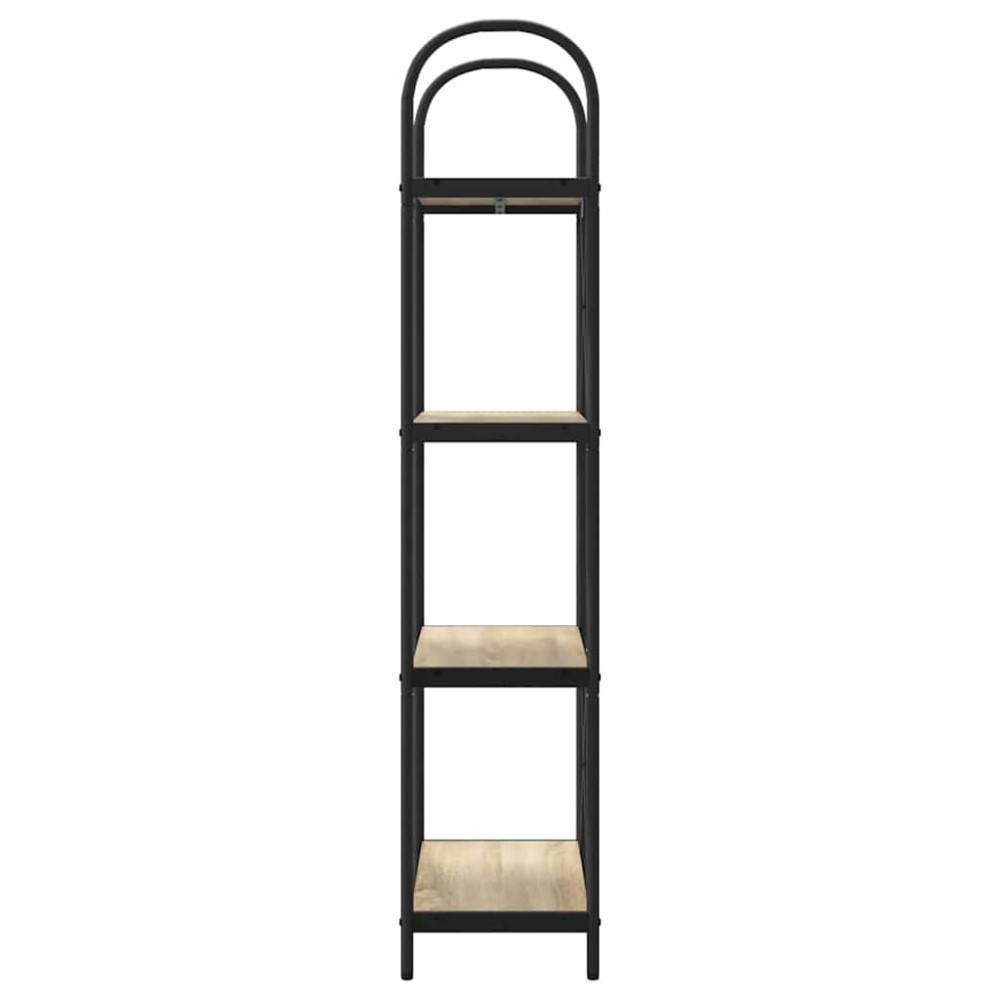 Produktbild för Hyllsystem Sonoma-ek 60 x 30 x 146 cm Konstruerat trä