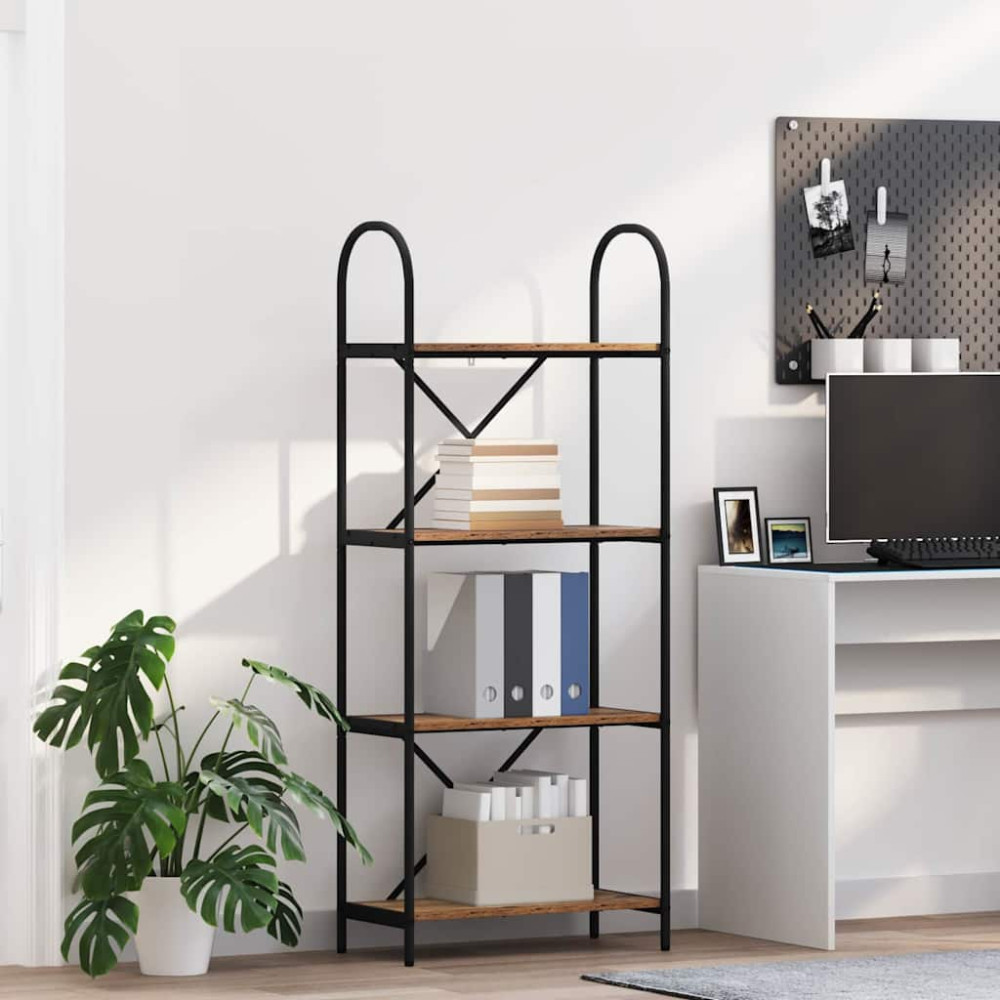 Produktbild för Hyllsystem Gammalt trä 60 x 30 x 146 cm Konstruerat trä