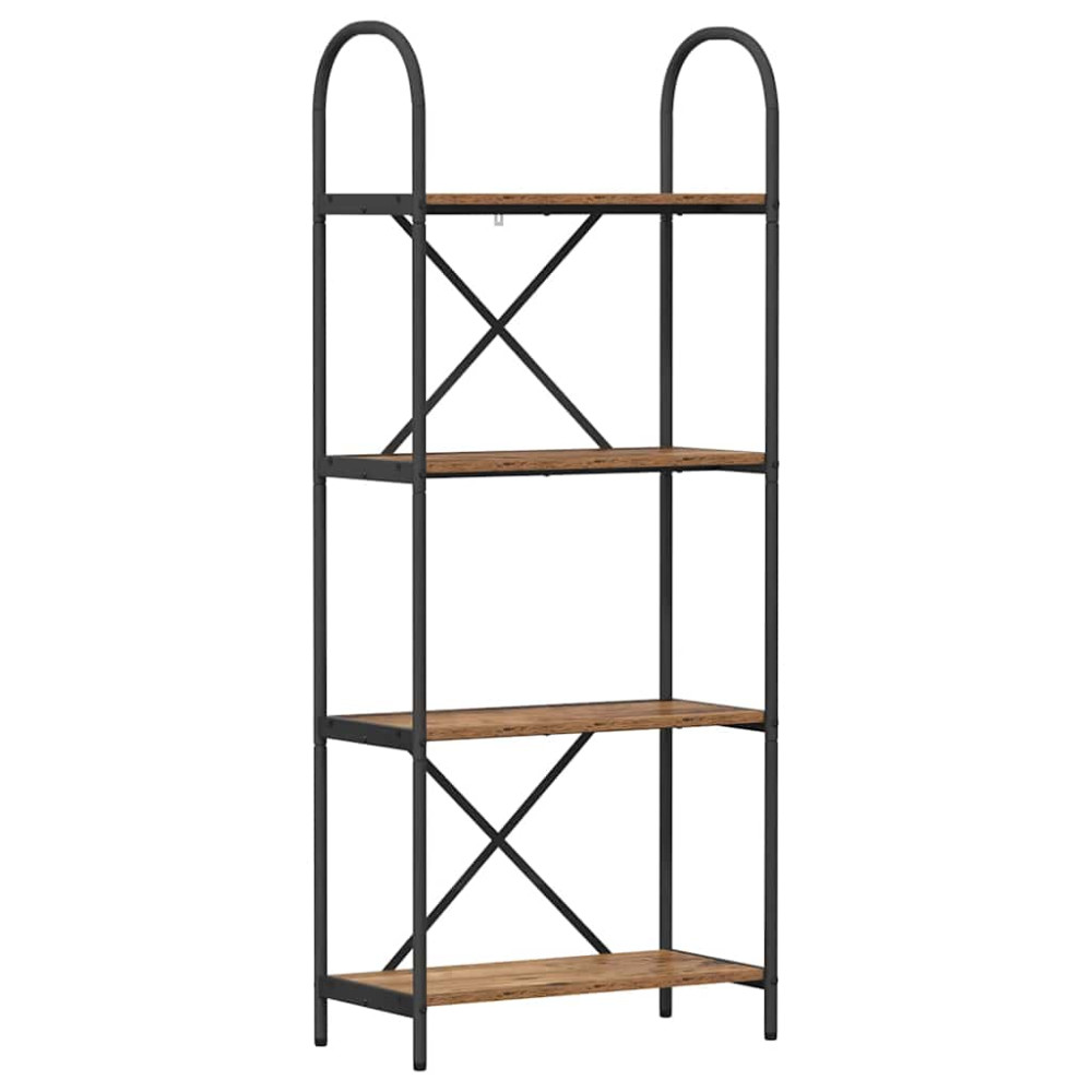 Produktbild för Hyllsystem Gammalt trä 60 x 30 x 146 cm Konstruerat trä