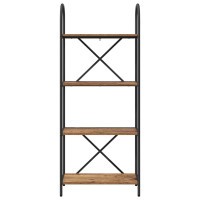 Produktbild för Hyllsystem Gammalt trä 60 x 30 x 146 cm Konstruerat trä