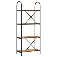 Produktbild för Hyllsystem Gammalt trä 60 x 30 x 146 cm Konstruerat trä