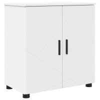 Produktbild för Badrumsskåp Vit 61 x 35 x 64 cm Konstruerat trä & Metall