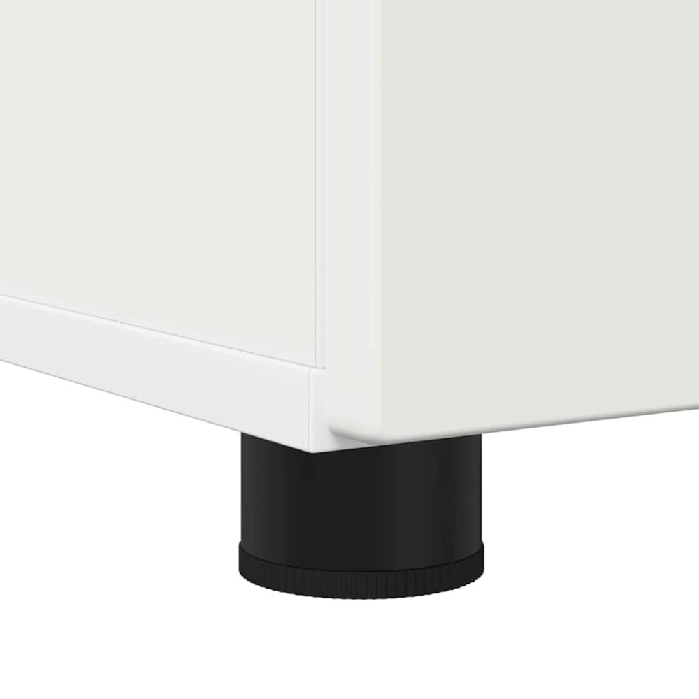 Produktbild för Badrumsskåp Vit 61 x 35 x 64 cm Konstruerat trä & Metall