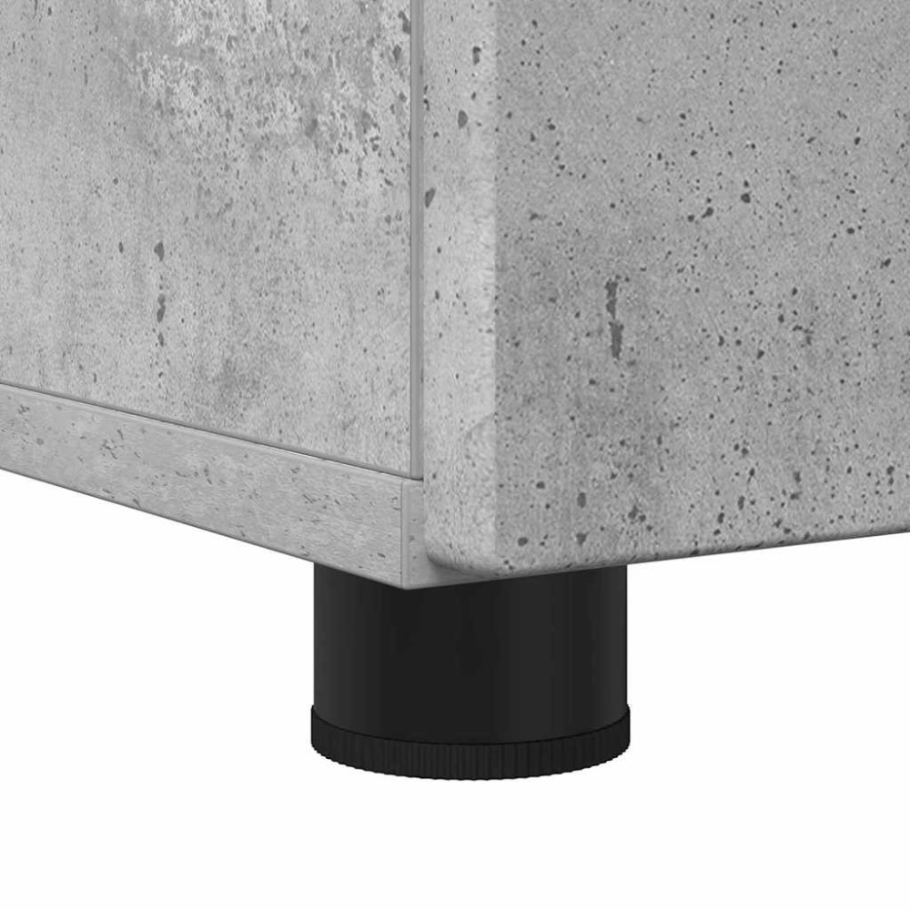 Produktbild för Badrumsskåp med låda med lagring Betonggrå 76,5 x 35 x 64 cm