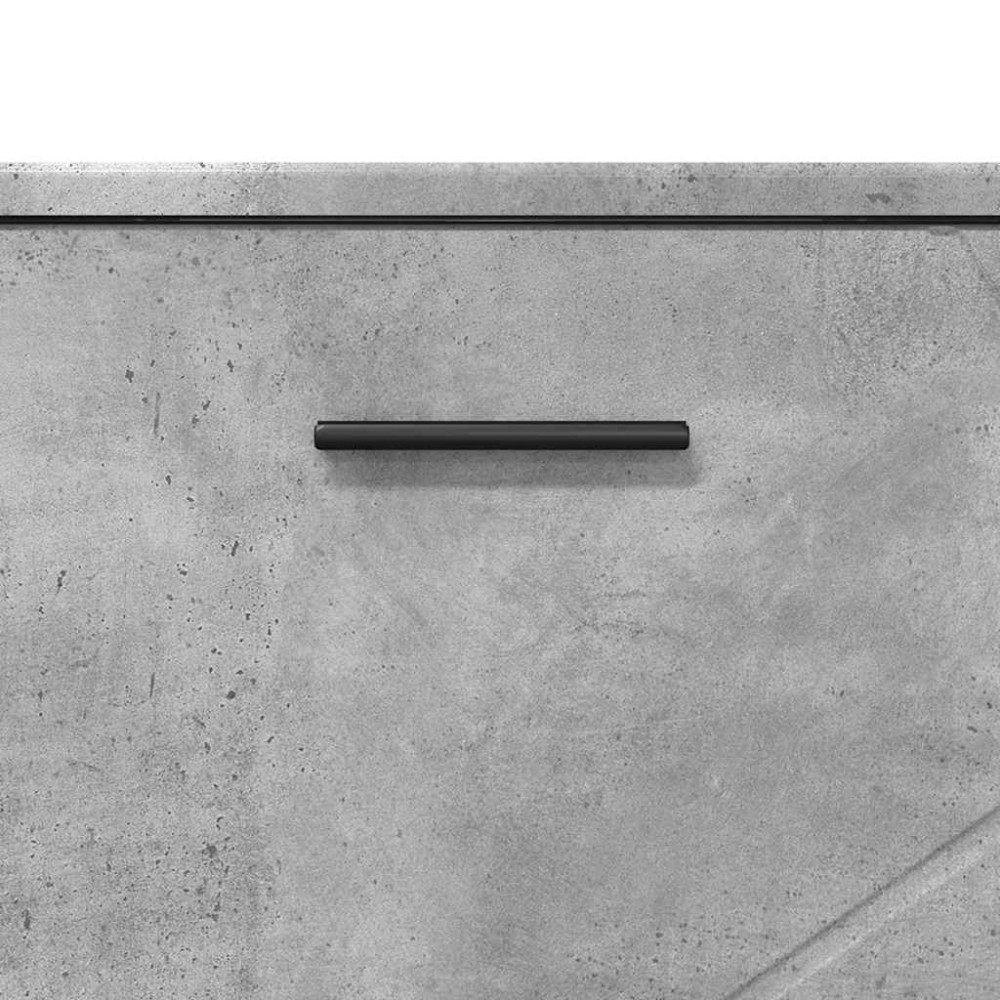 Produktbild för Badrumsskåp med låda med lagring Betonggrå 76,5 x 35 x 64 cm