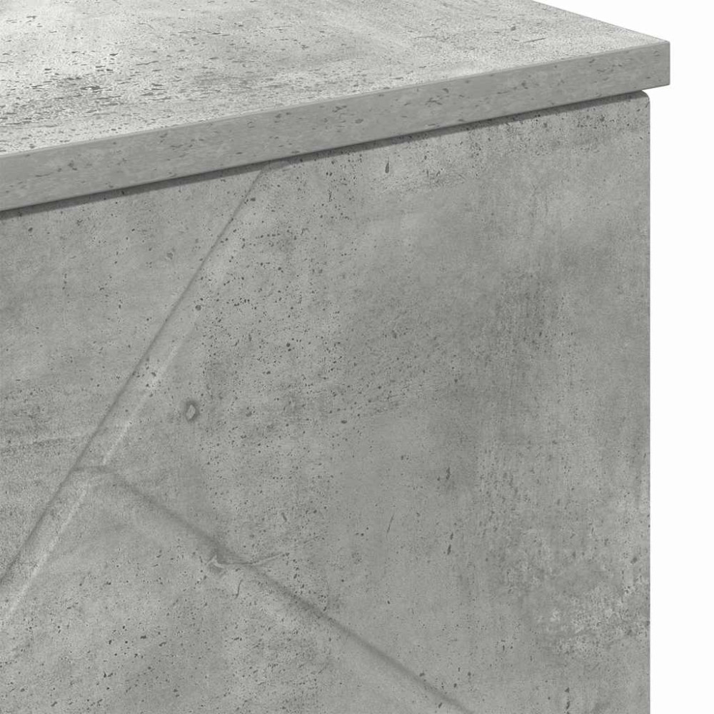 Produktbild för Badrumsskåp Betonggrå 60 x 35 x 80 cm Konstruerat trä, Metall