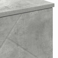 Produktbild för Badrumsskåp Betonggrå 60 x 35 x 80 cm Konstruerat trä, Metall