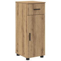 Produktbild för Badrumsskåp Artisan Ek 30 x 35 x 80 cm Konstruerat trä & Metall