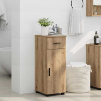 Produktbild för Badrumsskåp Artisan Ek 30 x 35 x 80 cm Konstruerat trä & Metall