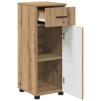 Produktbild för Badrumsskåp Artisan Ek 30 x 35 x 80 cm Konstruerat trä & Metall
