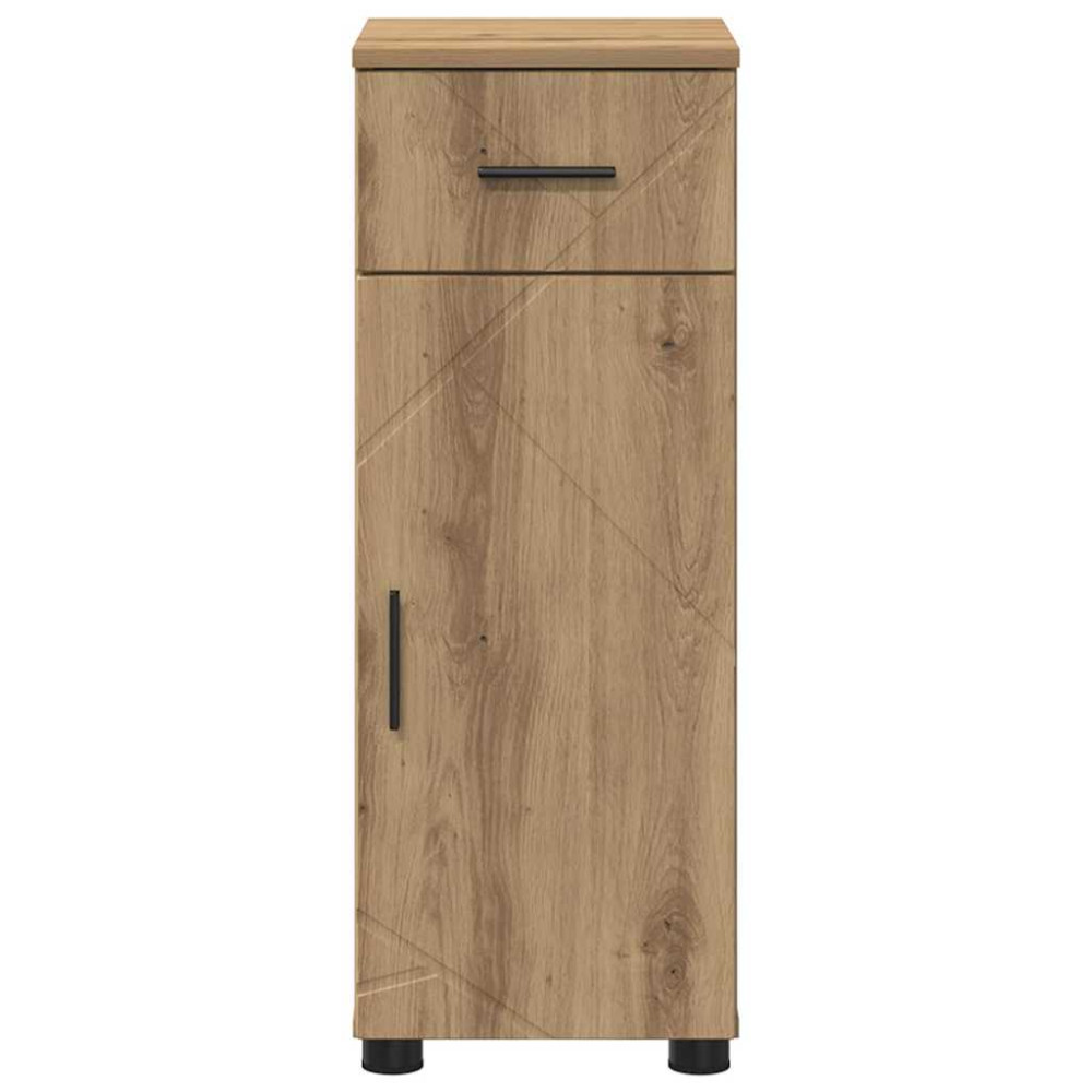 Produktbild för Badrumsskåp Artisan Ek 30 x 35 x 80 cm Konstruerat trä & Metall