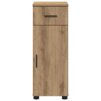Produktbild för Badrumsskåp Artisan Ek 30 x 35 x 80 cm Konstruerat trä & Metall