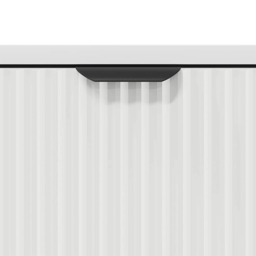 Produktbild för Sideboard med låda Vit 89,5 x 33 x 82 cm Konstruerat trä