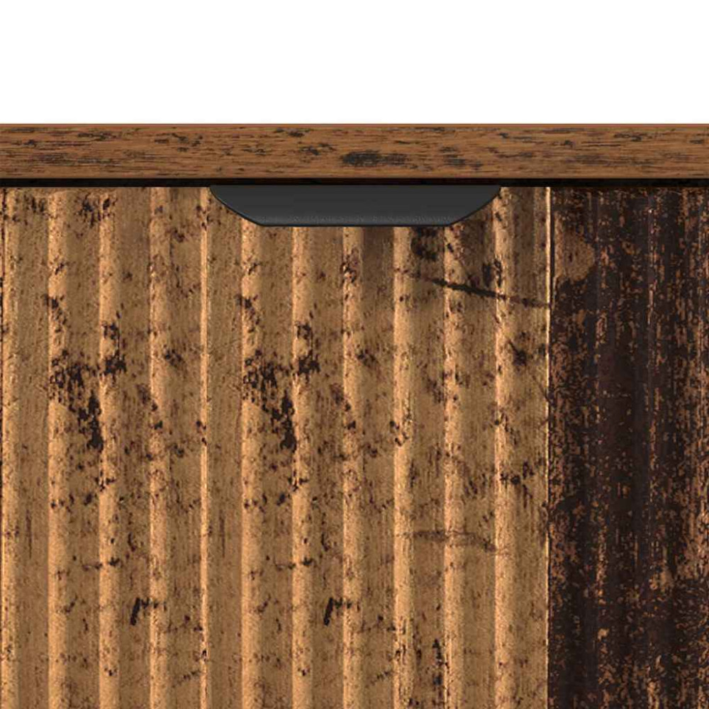 Produktbild för Sideboard Gammalt trä 89,5 x 33 x 82 cm Konstruerat trä