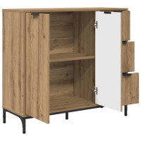 Produktbild för Sideboard med låda Artisan Ek 89,5 x 33 x 82 cm Konstruerat trä