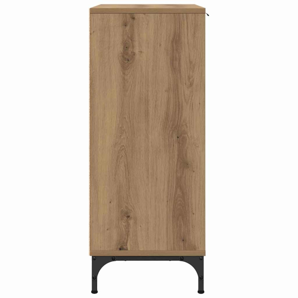 Produktbild för Sideboard med låda Artisan Ek 89,5 x 33 x 82 cm Konstruerat trä