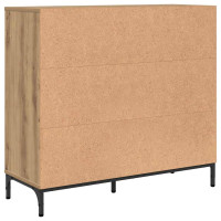 Produktbild för Sideboard med låda Artisan Ek 89,5 x 33 x 82 cm Konstruerat trä