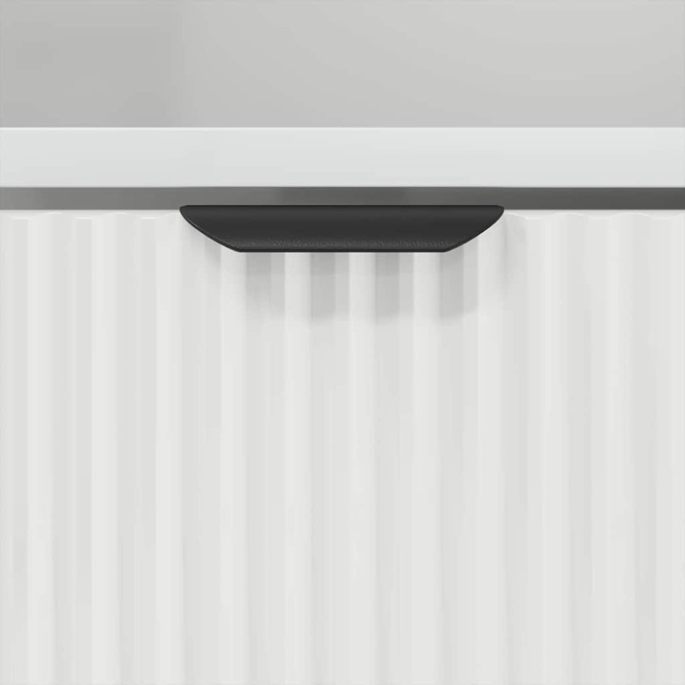 Produktbild för Nattduksbord med låda Vit 49 x 36 x 61 cm Konstruerat trä