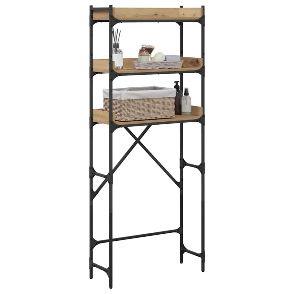Produktbild för Tvättmaskins hylla Artisan Ek 67 x 25 x 163 cm Konstruerat trä