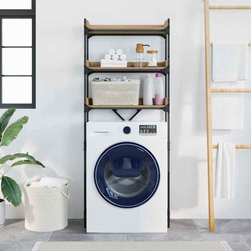 Produktbild för Tvättmaskins hylla Artisan Ek 67 x 25 x 163 cm Konstruerat trä