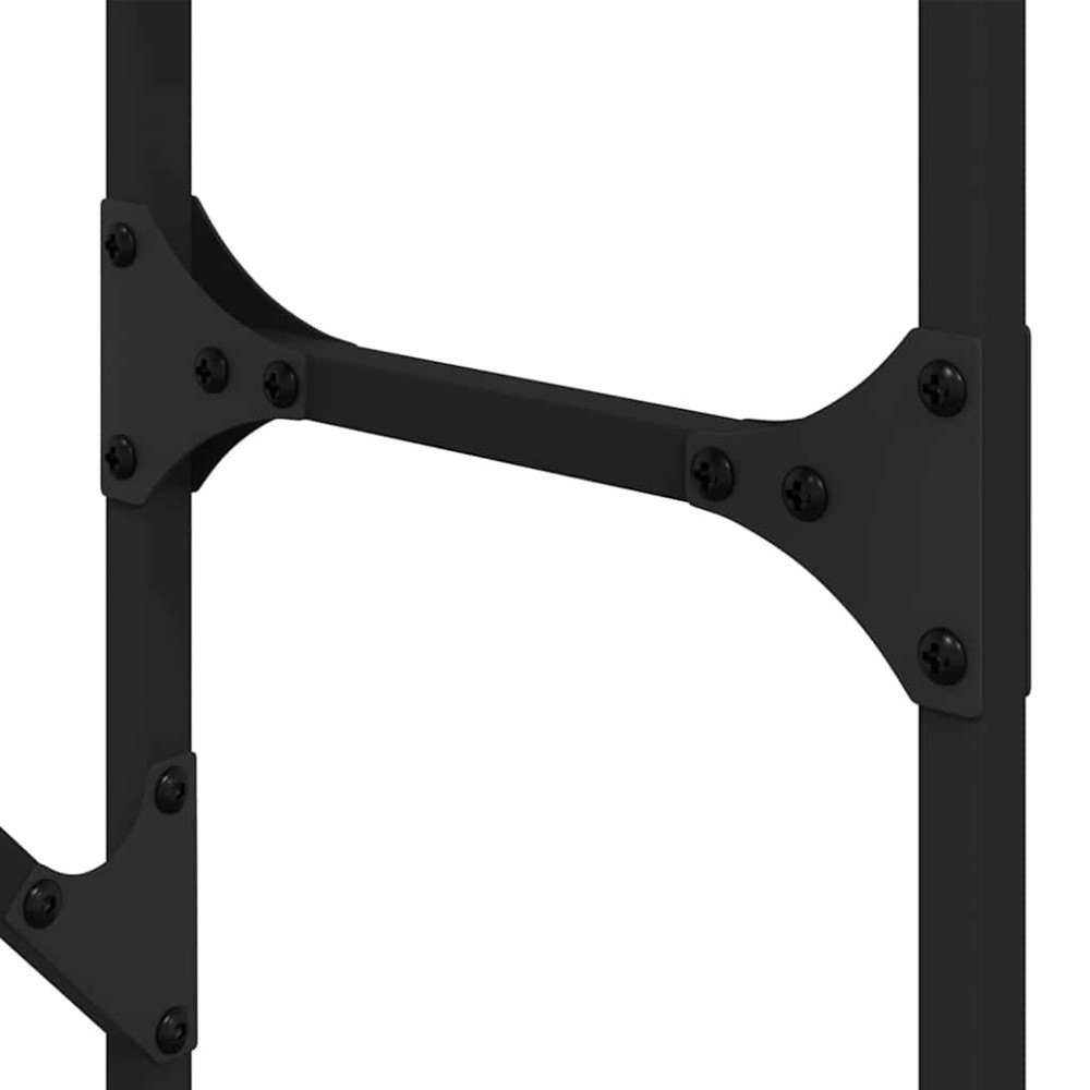 Produktbild för Tvättmaskins hylla Svart 0ak 67 x 25 x 163 cm Konstruerat trä