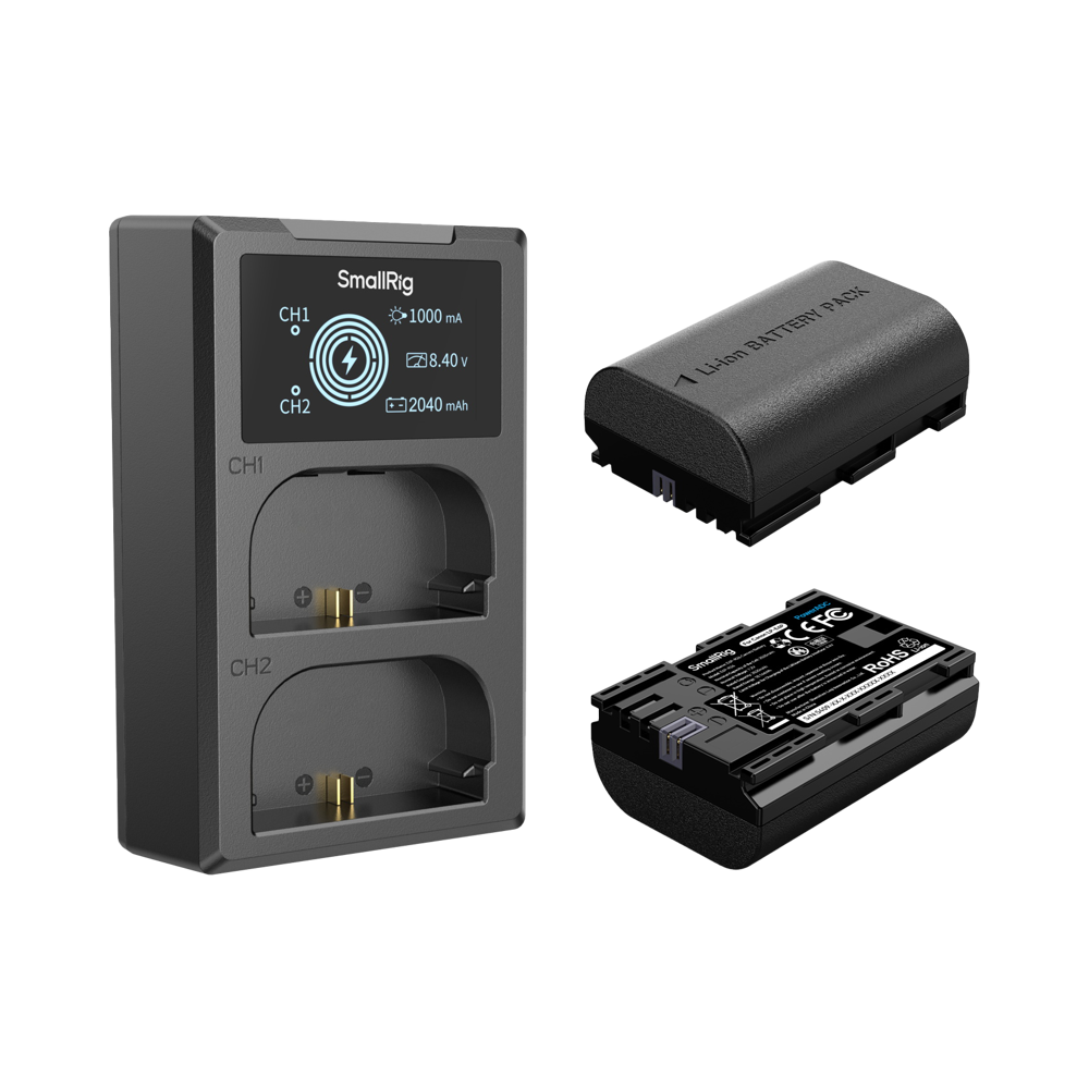 Produktbild för SmallRig 5409 Camera Battery and Charger Kit for Canon LP-E6P
