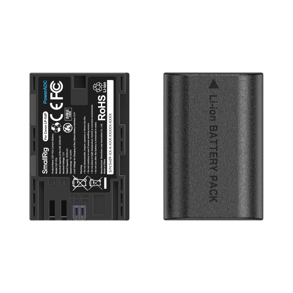 Produktbild för SmallRig 5409 Camera Battery and Charger Kit for Canon LP-E6P